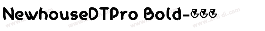 NewhouseDTPro Bold字体转换